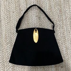 Vintage black Koret handbag - great condition!
